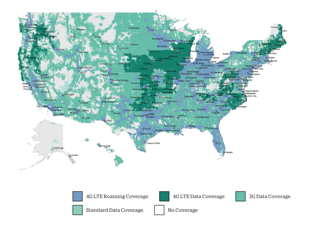 Map Of Us Cellular Coverage Map